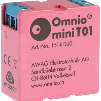 Interfaccia per pulsante RF INS Omnio miniT01, 2 canali 230VAC, EnOcean 