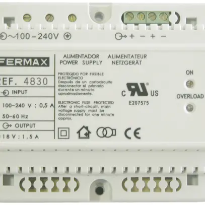 Alimentation AMD Fermax 100…240VAC/18VDC 3.5 A, DIN6 