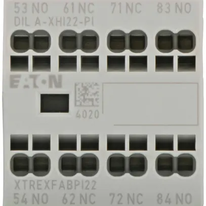 Contatto ausiliare Eaton 4P, Ith=16A 2Ch, 2R, montag.frontale morsetto Push-in 