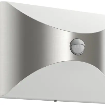 Applique LED Herb PIR 6W 2700K 600lm IP44 acciaio pregiato 