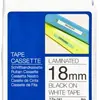 Schriftbandkassette Brother TZe-241 18mm×8m, weiss/schwarz 