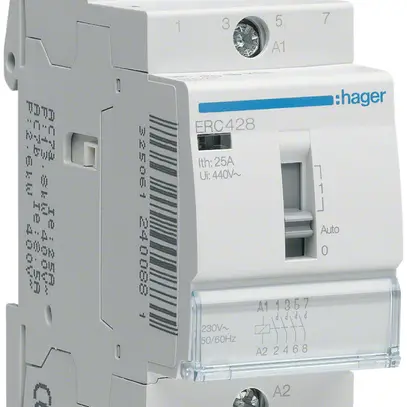 REG-Schütz Hager ERC 230VAC 3 Schliesser 1 Öffner 25A 2TE 