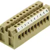 Morsetto di passaggio Weidmüller AKB connessione a vite 4mm² beige 
