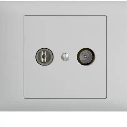 Prise TV-R ENC EDIZIOdue 4dB gris clair à large bande 5…2000MHz, BKE 