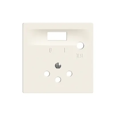 Plaque frontale EDIZIOdue blanc pour prise FI T12 