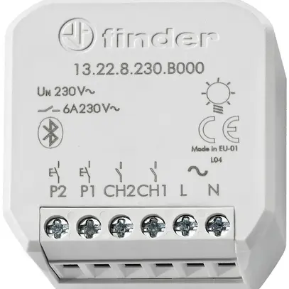 Ricevitore radio INS YESLY, uscita commutazione 2-canale, 6A/230V, bluetooth 