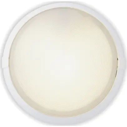 Armatur rund 70W E27 IP44 weiss 