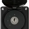 Interruttore a chiave INC robusto IP55 con copertura S5/1P nero 