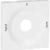 Placca front.p.interr.rotativo bianco HAND-0-AUTO 