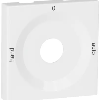 Placca front.p.interr.rotativo bianco HAND-0-AUTO 