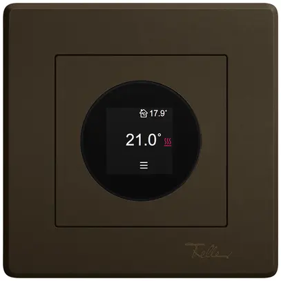 Termostato ambiente INC EDIZIO.liv SNAPFIX® 230VAC 4…30°C 96×96mm umbra 