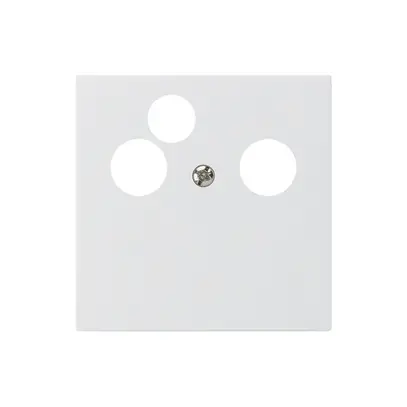 Placca frontale kallysto per R&M HWS bianco 3×coass.dati 