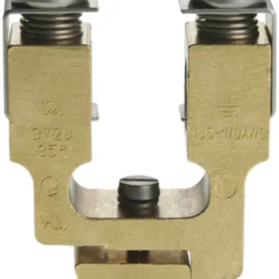 Borne de terre joignable Woertz 2.5…35mm² raccordement à vis 2×1 barre G 