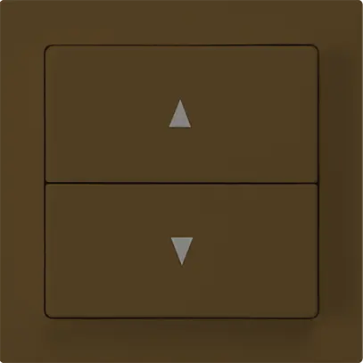 Interruttore per tapparelle kallysto marrone con 2 tasti di comando marrone 