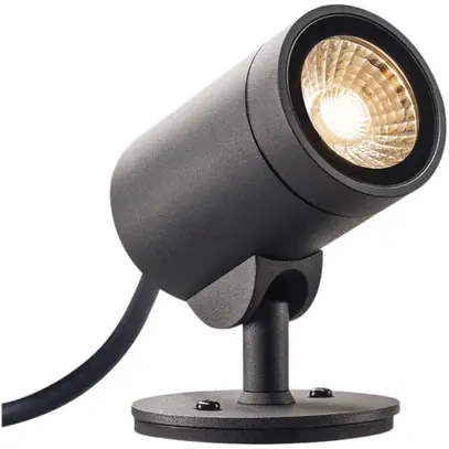 Projecteur LED SLV HELIA SPOT, 8W 230V 3000K 480lm 35° IP55 anthracite 