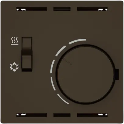 Thermostat d'ambiance EDIZIO.liv SNAPFIX® inter.chaud/froid 230VAC 50Hz br 