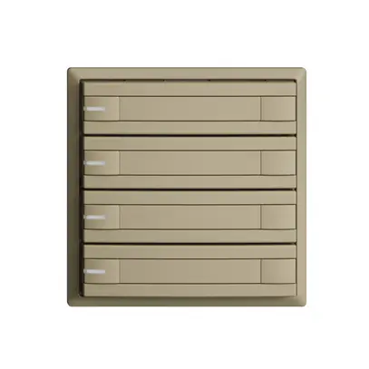 Pulsante KNX RGB EDUE, 250mW, c.LED RGB, carta, 4×pulsante, com.2×tasti, sa 