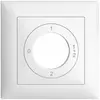 Kit frontale EDIZIOdue 0-1-1+2-2 88×88mm bianco per interruttore a chiave 