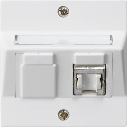 Kit di montaggio INC kallysto A cat.6 1RJ45/s bianco 