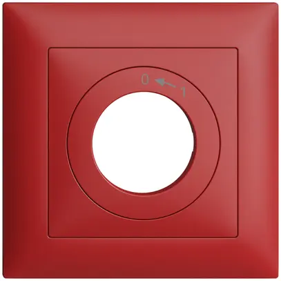 Kit frontal EDIZIOdue 0<-1 berry 88×88mm pour contact pivotant 