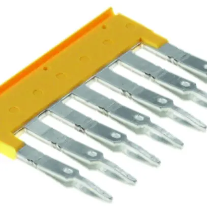 Connessione trasversale WM ZQV 2.5/7 inserito 7L 5.1mm isolato 24A giallo 