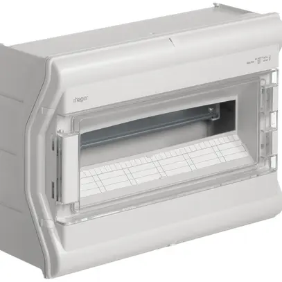 Quadro di distribuzione AP Hager vector 1 fila 18UM IP65 418×302×151mm 