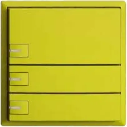 Pulsante KNX RGB EDUE, 250mW, c.LED RGB, 3×pulsante, com.1×tasto, lem 