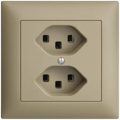 Presa INC 2×T23 16A EDIZIOdue sand, con morsetti innest. 