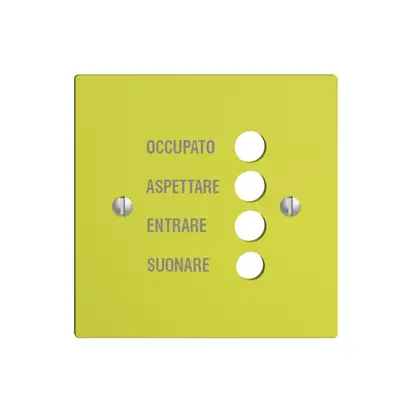 Plaque frontale EDIZIOdue lemon italien 