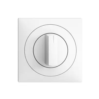 Kit frontale EDIZIOdue bianco 60×60mm per interr.rotativo 