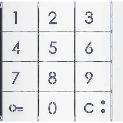 Frontale per modulo tastiera Sfera bianco 