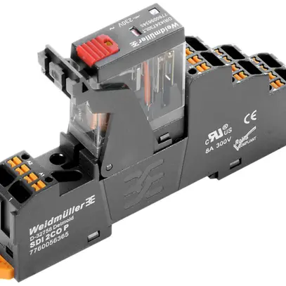 Interface relais WM 230VAC LED ro 2 contacts inve. a.bout.test 250VAC 5A PUSH IN 