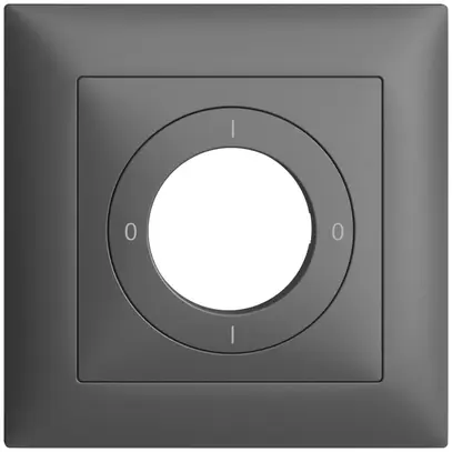 Kit frontale EDIZIOdue 0-1-0-1 88×88mm grigio scuro, per interruttore rotativo 
