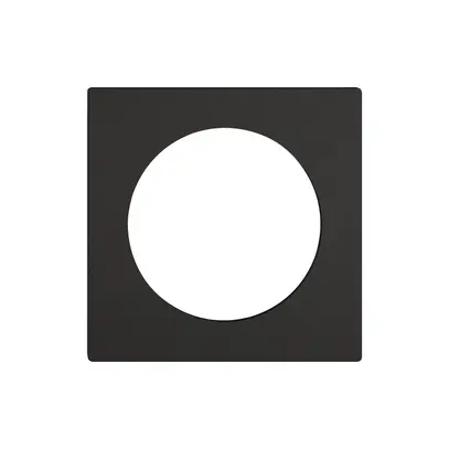 Kit di copertura EDIZIO.liv SNAPFIX® termostato 60×60×7mm nero IP20 