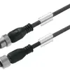 Kabel Weidmüller SAIL M12/M12 5L 3m Stift/Buchse gerade PUR schwarz, B 