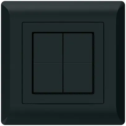 Poussoir sans fil Friends of Hue KLI, 4×, 92×92mm, autocollant, noir 