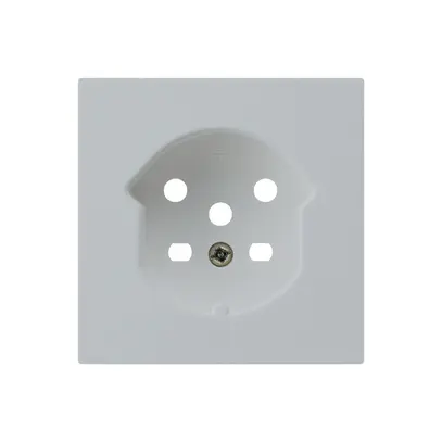 Kit frontal HA kallysto pour prise type 15 avec bornes enfichables gris clair 