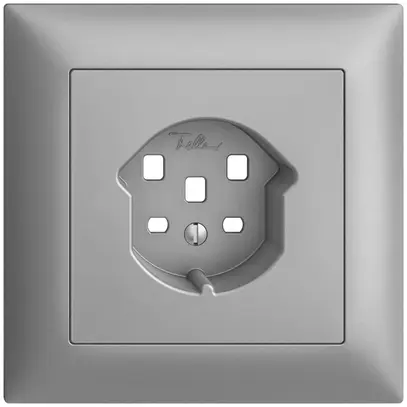 Kit frontal EDIZIOdue silver 88×88mm 1×T25 