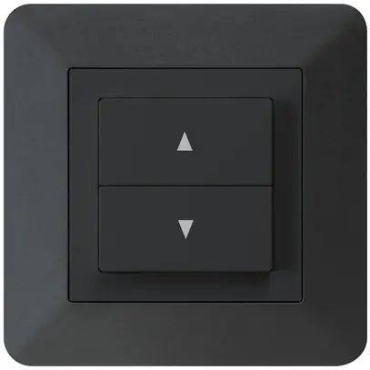 Interruttore per tapparelle INC kallysto.trend nero con 2 tasti di comando 