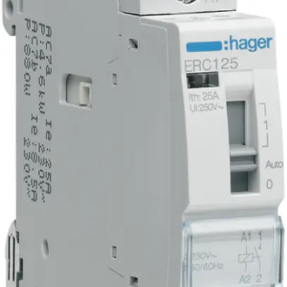 Contacteur AMD Hager ERC 230VAC 1 fermeur 0 ouvreur 25A 1UM 