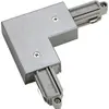 Raccord angulaire SLV p.rail conducteur AP 1-phase terre intérieur gris argenté 