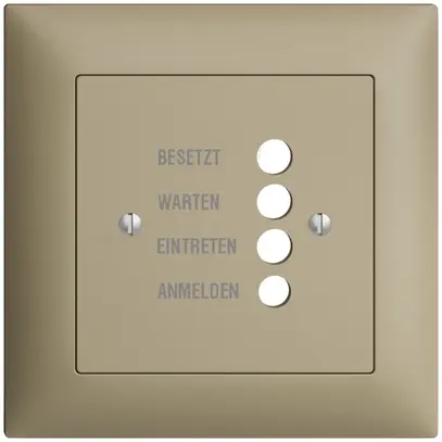 Kit frontal ENC EDIZIOdue sand 88×88 pour station de porte 1334.D 