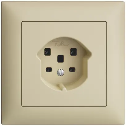 Prise ENC EDIZIOdue T25 16A vanille, bornes à vis 