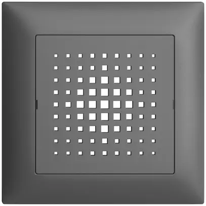 Kit frontal ENC EDIZIOdue gris foncé 88×88mm pour carillon 3070 