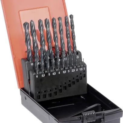 Gioco di punte elicoidale HSS 19 pzz. 