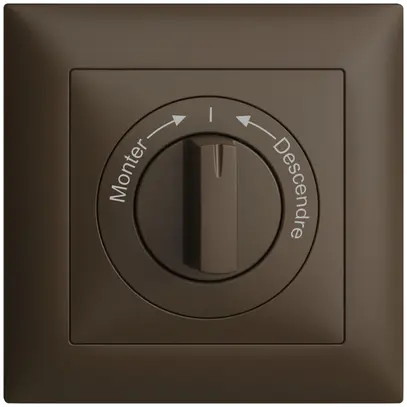 Kit frontale Monter->I<- Descendre EDIZIOdue 88×88mm coffee 