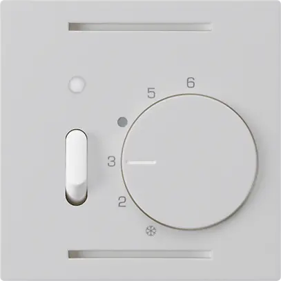 Termostato ambiente INC kallysto grigio chiaro con interruttore 