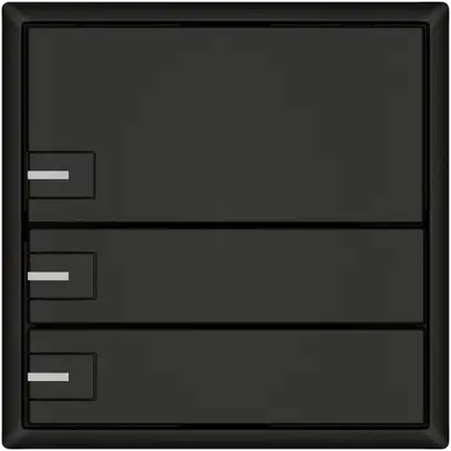 Poussoir KNX RGB EDIZIO.liv SNAPFIX® capteur temp.RGB-LED 3× comm.1T no 