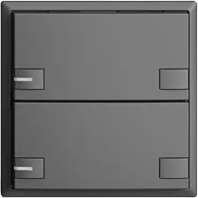 Poussoir KNX RGB EDUE, 250mW, a.LED RGB, 2×poussoir, comm.2×touches, grf 