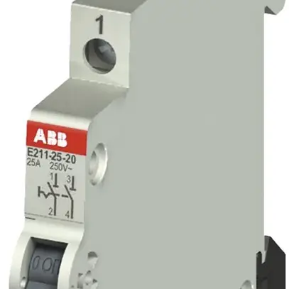 Interrupteur AMD ABB E211, 25A/250V 2L 2F, ½UM, "0-I" 